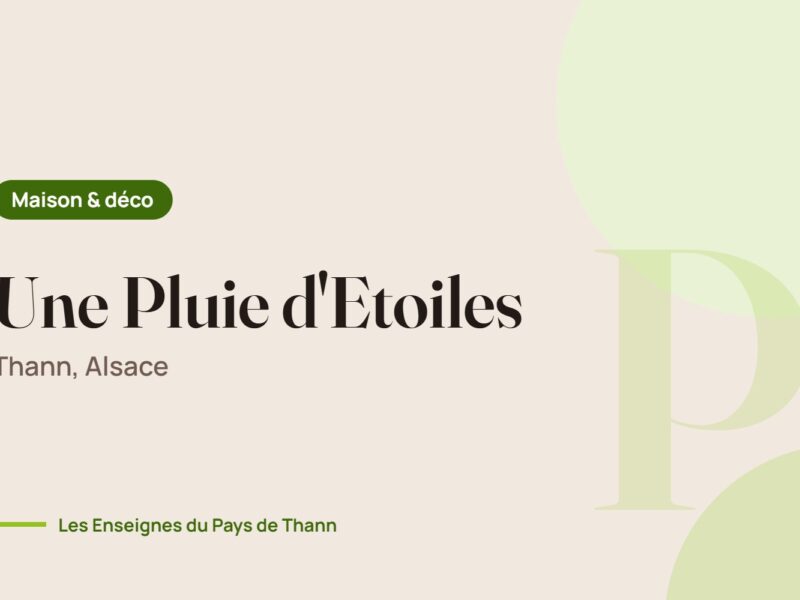 Visuel Une Pluie d’Étoiles, boutique de créateurs alsaciens à Thann